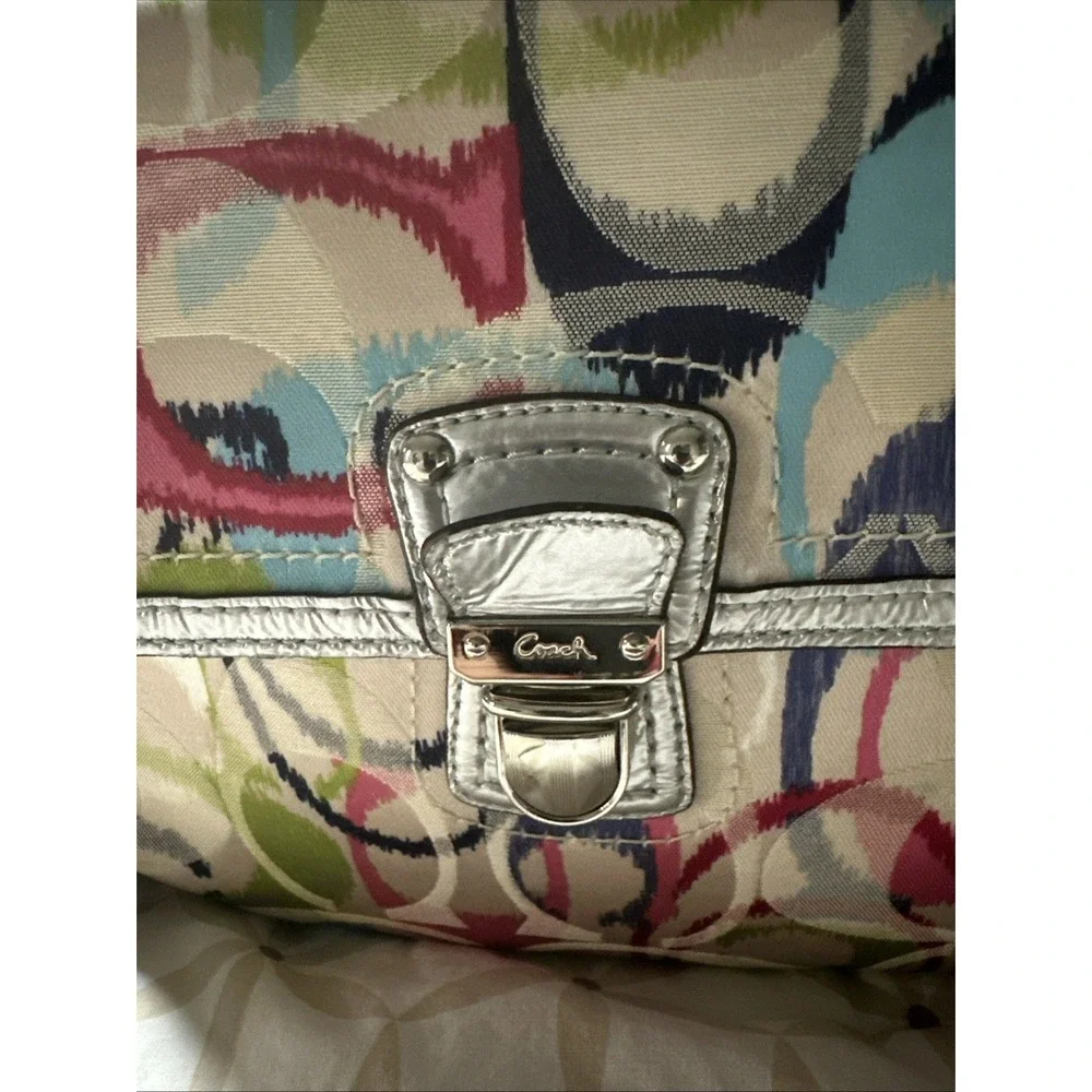 Y2K Coach Backpack Poppy Ikat With 2 Authentic‎ Charms  